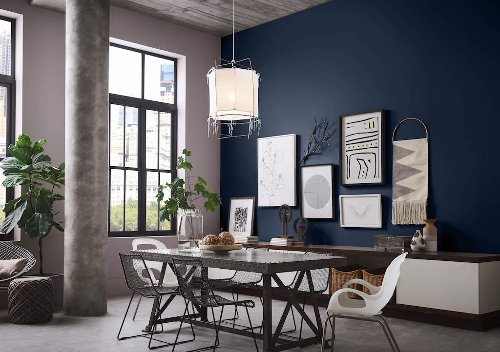 naval sherwin williams dining room